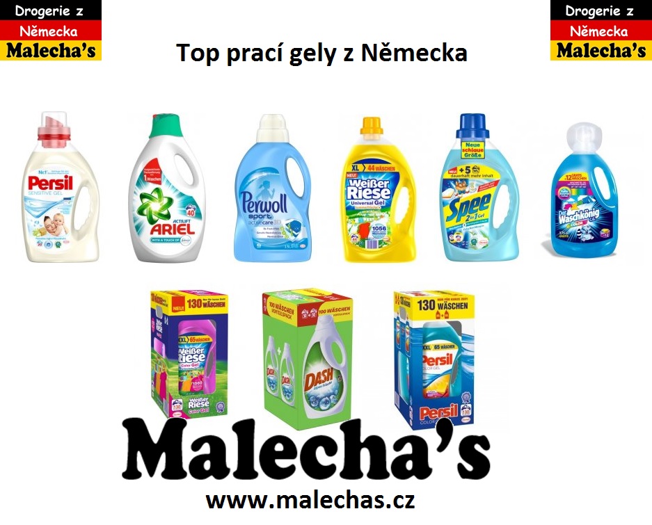 Top drogerie prací gely